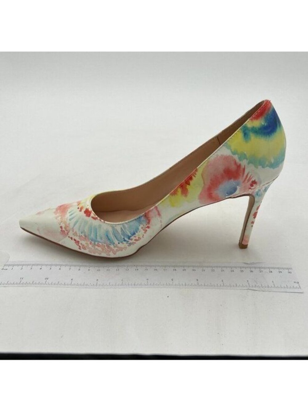 YDN Women's Chic Pointed Closed Toe Mid Heel Pumps Slip on Stilettos Slide Dress